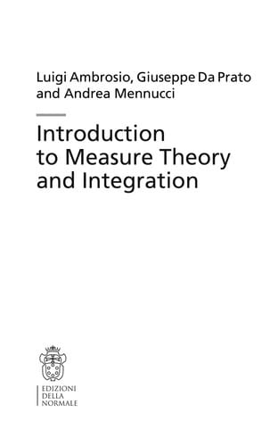 Introduction to Measure Theory and Integration