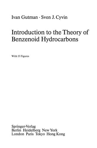 Introduction to the Theory of Benzenoid Hydrocarbons
