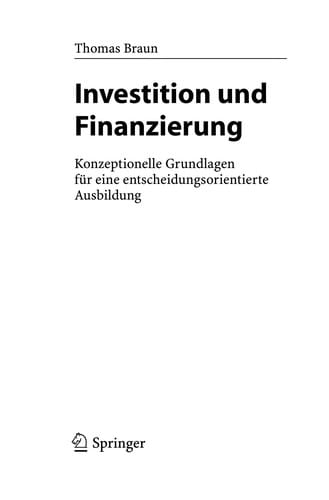 Investition und Finanzierung