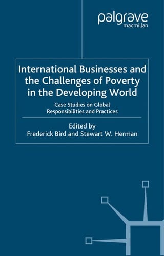 International businesses and the challenges of poverty in the developing world