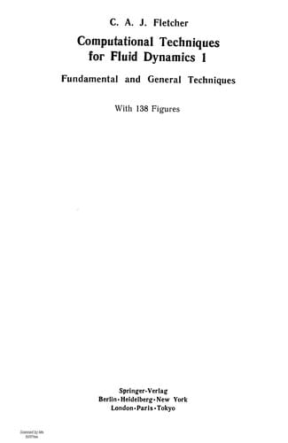 Computational techniques for fluid dynamics