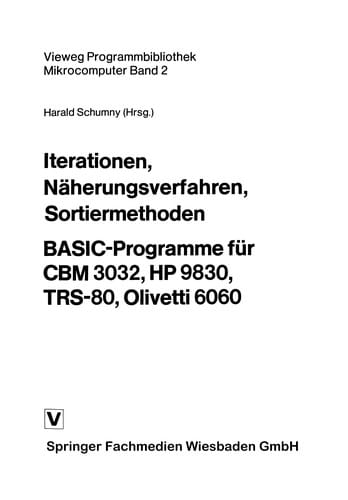Iterationen, Näherungsverfahren, Sortiermethoden