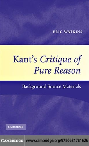 Kant's Critique of pure reason