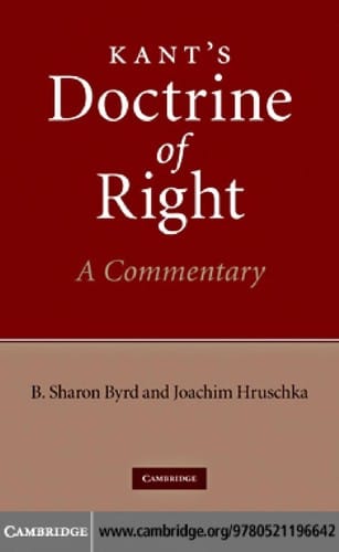 Kant's Doctrine of right
