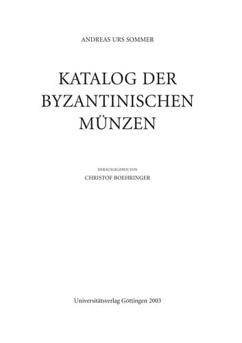Katalog der byzantinischen Münzen