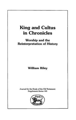 King and Cultus in Chronicles