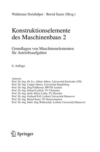 Konstruktionselemente des Maschinenbaus 2