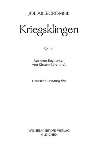 Kriegsklingen