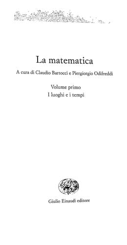 La matematica
