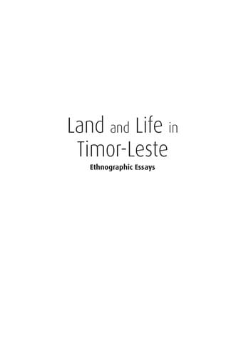 Land and life in Timor-Leste
