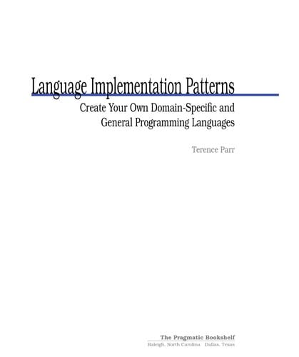 Language implementation patterns