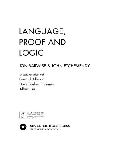 Language proof and logic