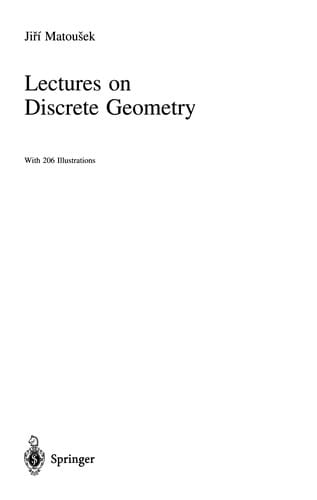 Lectures on discrete geometry