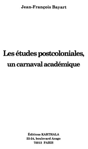 Les études postcoloniales
