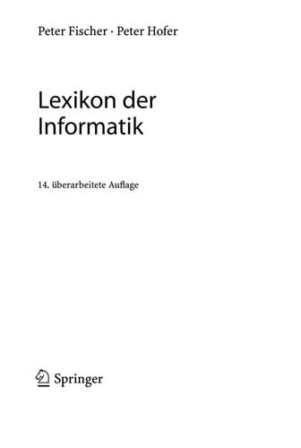 Lexikon der Informatik (German Edition)