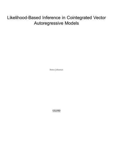 Likelihood-based inference in cointegrated vector autoregressive models