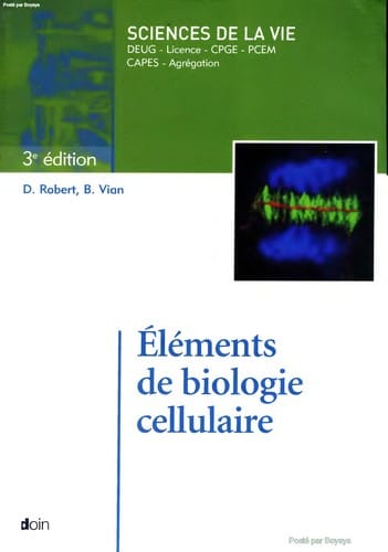 Éléments de biologie cellulaire