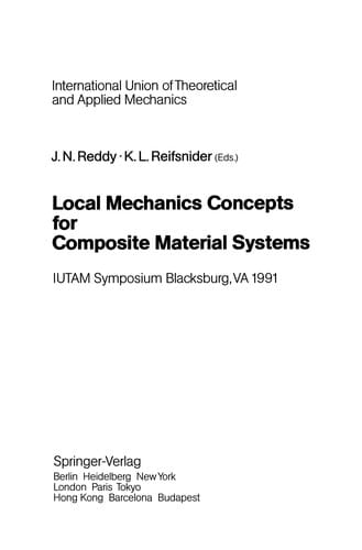 Local Mechanics Concepts for Composite Material Systems