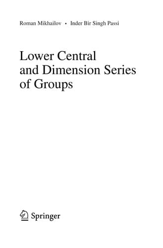 Lower central and dimension series of groups