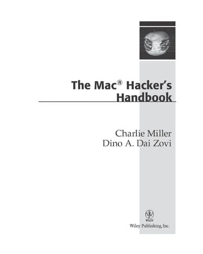 The Mac hacker's handbook