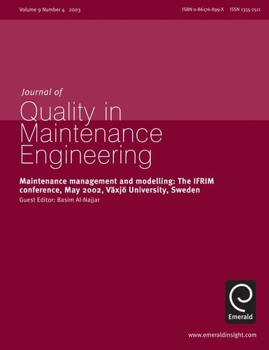 Maintenance management and modelling