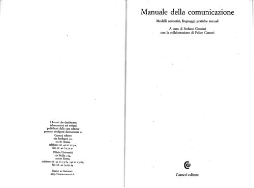 Manuale della comunicazione
