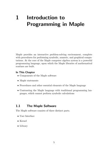 Maple 12 introductory programming guide
