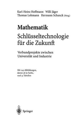 Mathematik Schlüsseltechnologie für die Zukunft