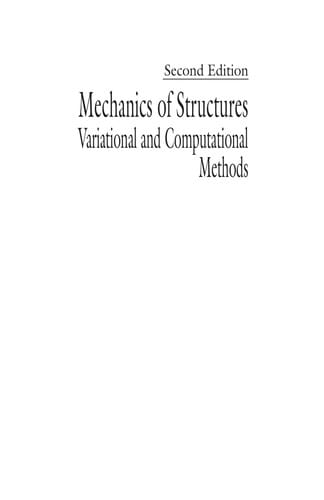 Mechanics of structures