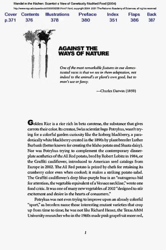 Mendel in the kitchen