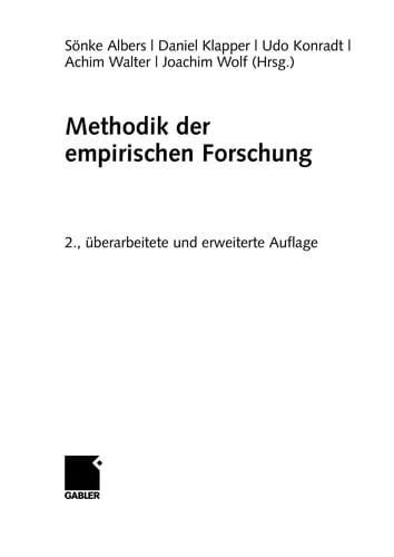 Methodik der empirischen Forschung