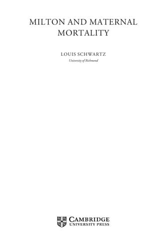 Milton and maternal mortality