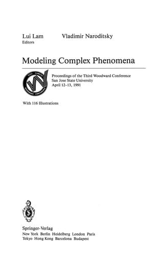 Modeling Complex Phenomena