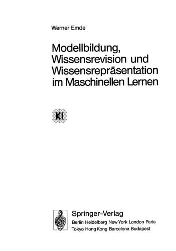 Modellbildung, Wissensrevision und Wissensrepräsentation im Maschinellen Lernen