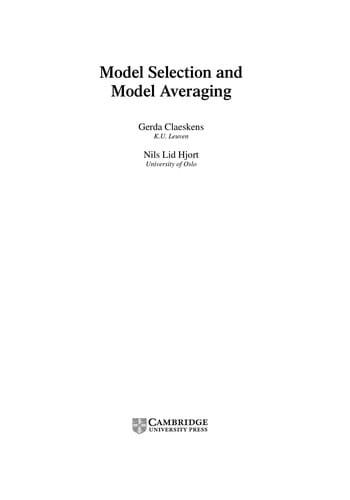 Model selection and model averaging