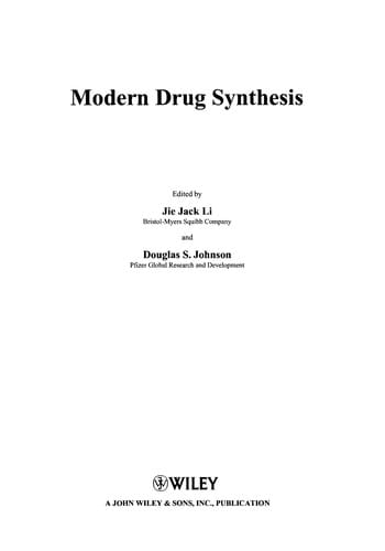 Modern drug synthesis