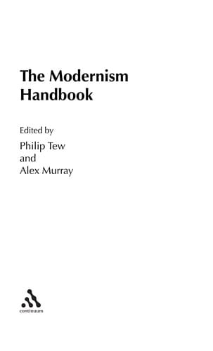 The modernism handbook