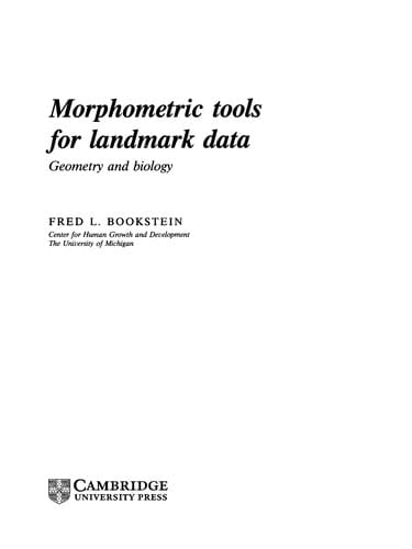 Morphometric Tools for Landmark Data
