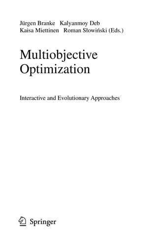 Multiobjective optimization