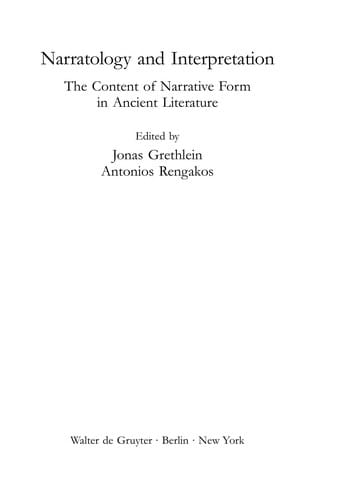 Narratology and interpretation