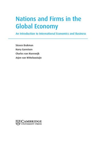 Nations and firms in the global economy