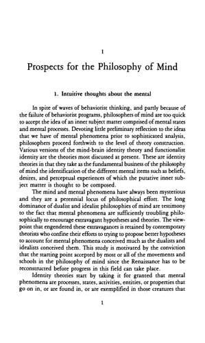 The nature of mental things