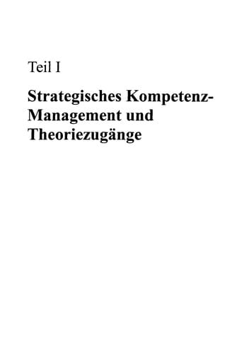Neue Perspektiven des strategischen Kompetenz-Managements