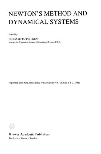 Newton's Method and Dynamical Systems