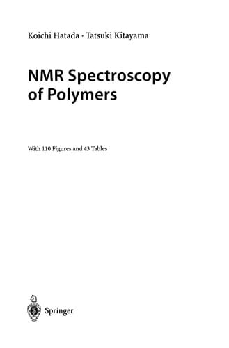 NMR Spectroscopy of Polymers