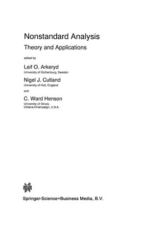 Nonstandard Analysis