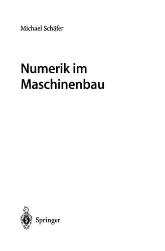 Numerik im Maschinenbau