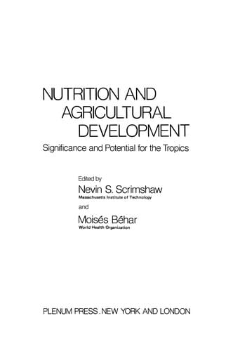 Nutrition and Agricultural Development