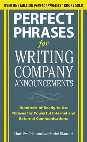 Perfect phrases for writing company announcements