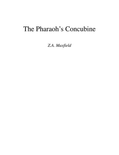 The pharaoh's concubine